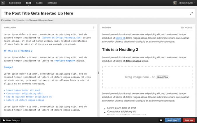 Ghost Markdown Editor