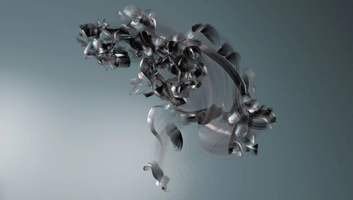 Linee astratte su fondo grigio.