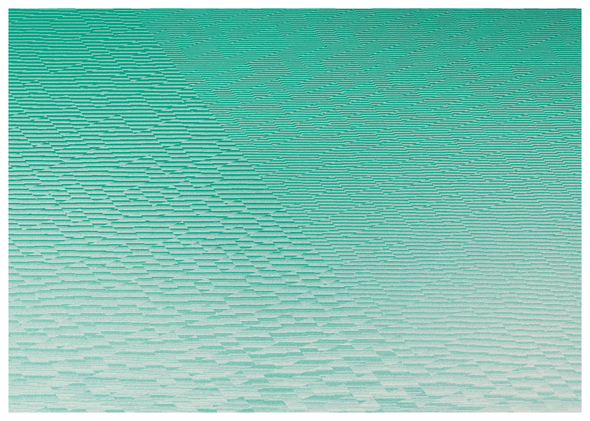 Righe color verde acqua.