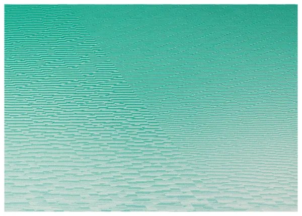 Righe color verde acqua.